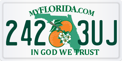FL license plate 2423UJ