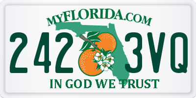 FL license plate 2423VQ