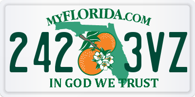 FL license plate 2423VZ