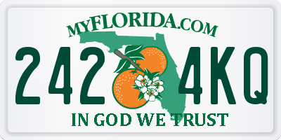 FL license plate 2424KQ