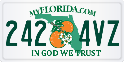 FL license plate 2424VZ