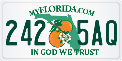 FL license plate 2425AQ