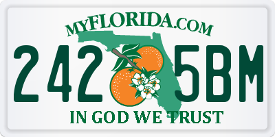 FL license plate 2425BM