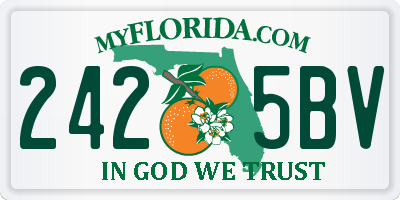 FL license plate 2425BV