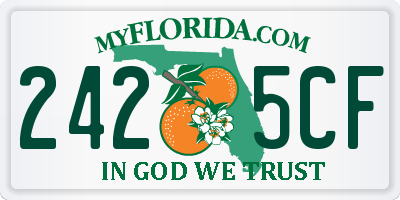 FL license plate 2425CF
