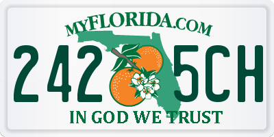 FL license plate 2425CH