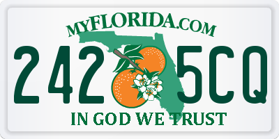FL license plate 2425CQ