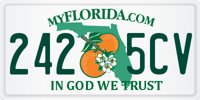 FL license plate 2425CV