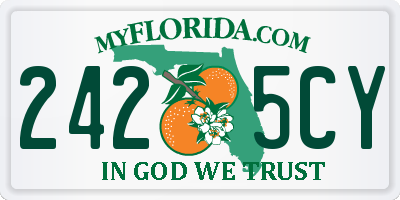 FL license plate 2425CY
