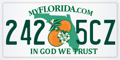 FL license plate 2425CZ