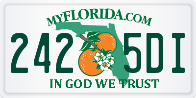FL license plate 2425DI