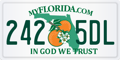 FL license plate 2425DL