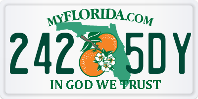 FL license plate 2425DY