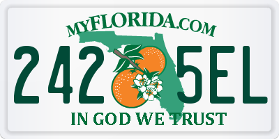 FL license plate 2425EL