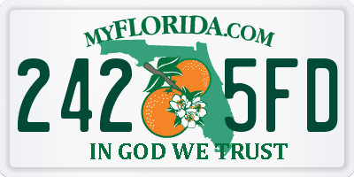 FL license plate 2425FD