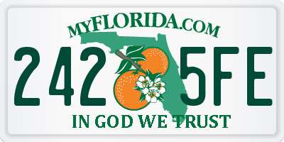 FL license plate 2425FE