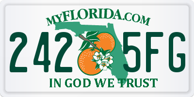 FL license plate 2425FG
