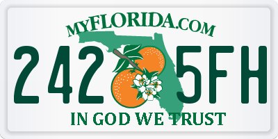 FL license plate 2425FH