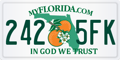 FL license plate 2425FK