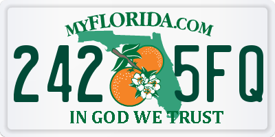 FL license plate 2425FQ