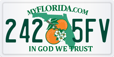 FL license plate 2425FV