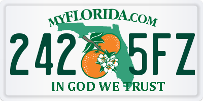 FL license plate 2425FZ