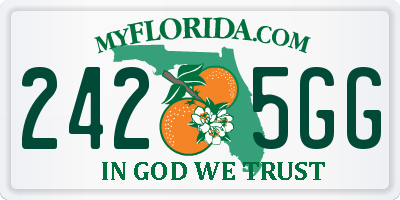 FL license plate 2425GG