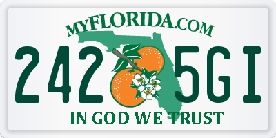 FL license plate 2425GI