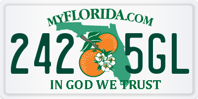 FL license plate 2425GL