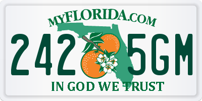 FL license plate 2425GM