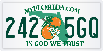FL license plate 2425GQ