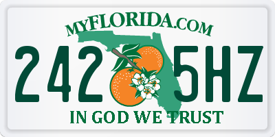 FL license plate 2425HZ