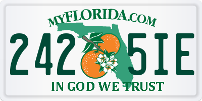 FL license plate 2425IE