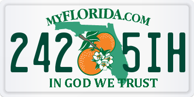 FL license plate 2425IH