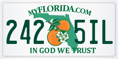 FL license plate 2425IL