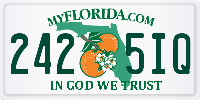 FL license plate 2425IQ