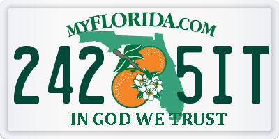 FL license plate 2425IT