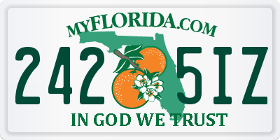 FL license plate 2425IZ