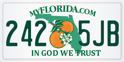 FL license plate 2425JB