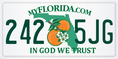 FL license plate 2425JG