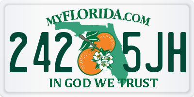 FL license plate 2425JH
