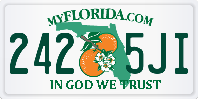 FL license plate 2425JI