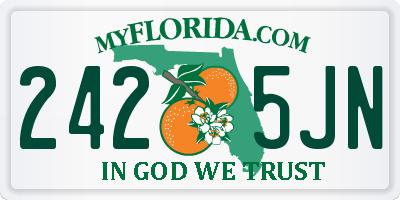 FL license plate 2425JN