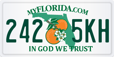 FL license plate 2425KH