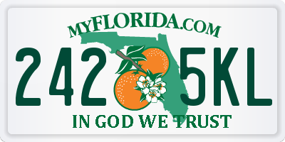 FL license plate 2425KL