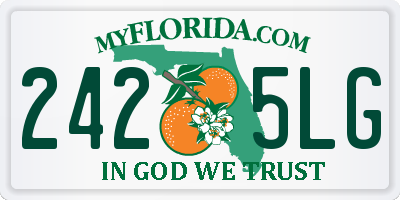 FL license plate 2425LG
