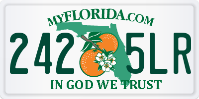 FL license plate 2425LR