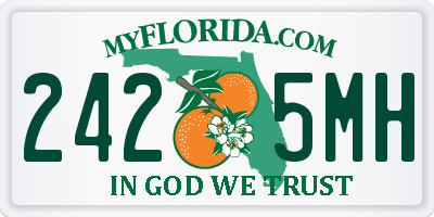 FL license plate 2425MH