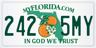 FL license plate 2425MY