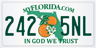 FL license plate 2425NL